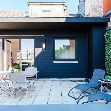 Luxury Apart' Center With Terrace Apartment Mons